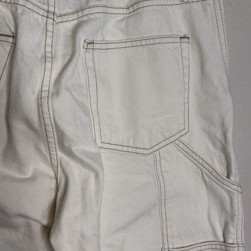 Frame Le Slouch Women's Ivory Cargo Jeans Size 28 - Picture 11 of 16